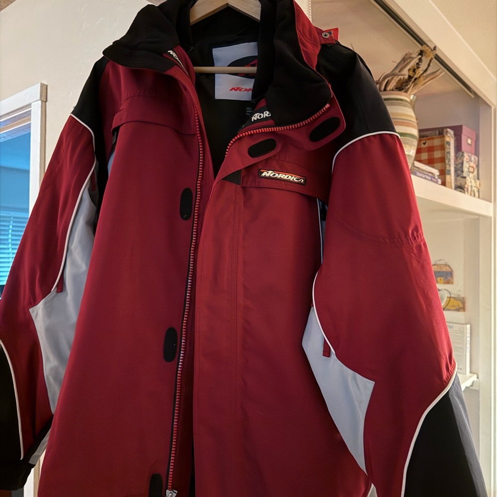 Nordica Men’s Red Ski Jacket - Insulated Snow Coat